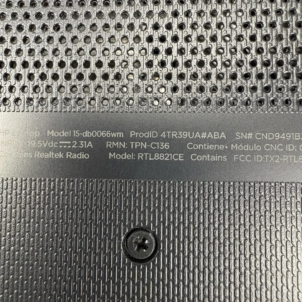HP Laptop Notebook Computer 15.6 inch Ryzen 3 AMD Radeon 15-DB0066WM Tested Work